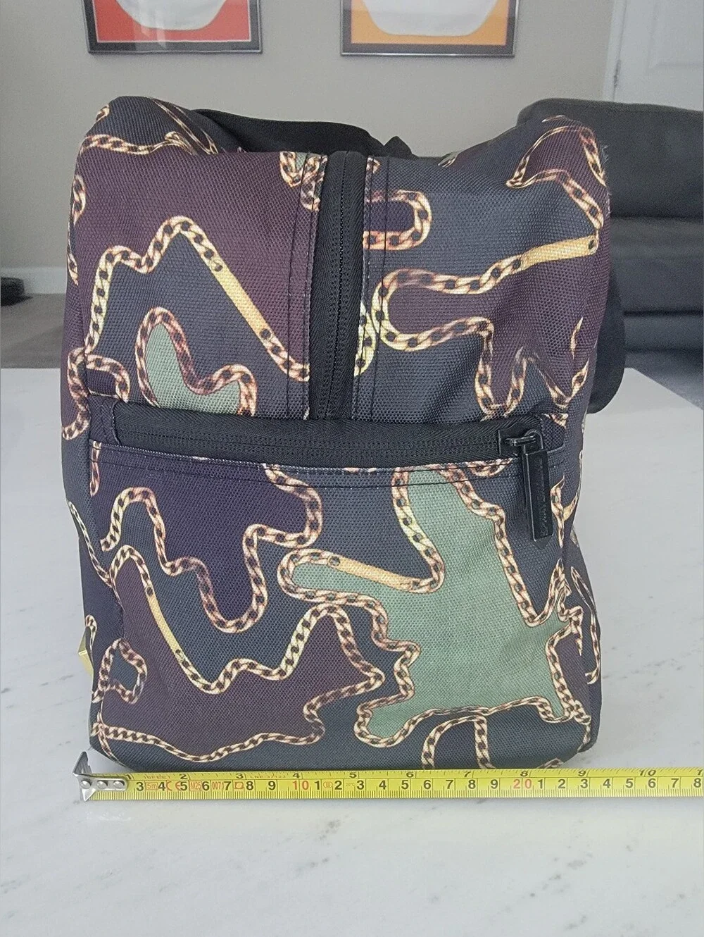 Sprayground Gold Chain Camo Duffle Bag 20